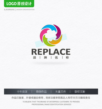 五彩櫻花LOGO