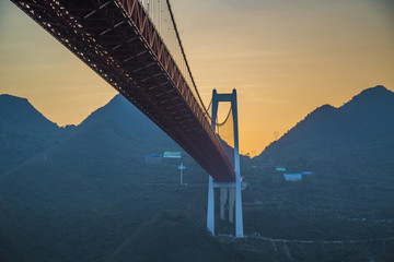 贵州安顺关岭坝陵河大桥