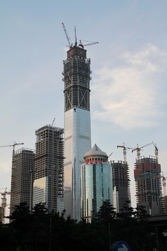 中中国尊摩摩天天大楼在建工程