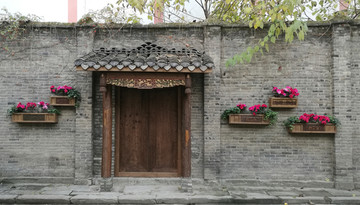 中式小院大门