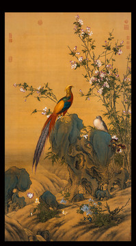 郎世寧錦春圖
