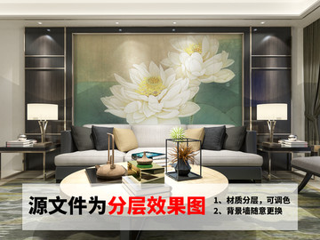 室內(nèi)墻紙壁畫效果圖設(shè)計