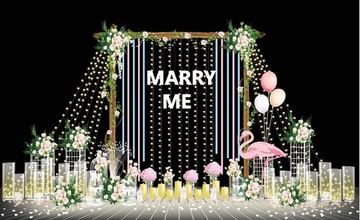 戶外森系婚禮浪漫求婚設計