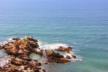 碧海蓝天海天一线