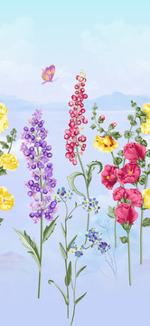 手繪花