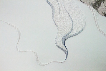 刺繡抽象圖案