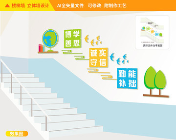 樓道校園文化墻
