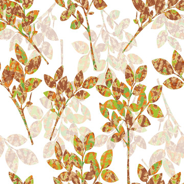 植物叶子花纹图案