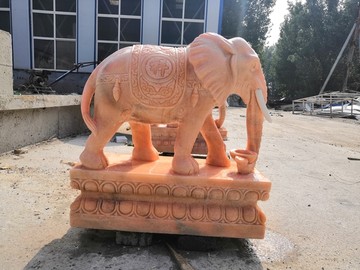 石雕大理石大象厂家