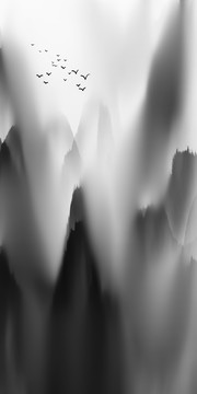 水墨山水畫