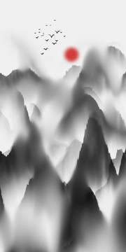 水墨山水畫