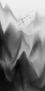 水墨山水畫