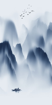 水墨山水畫