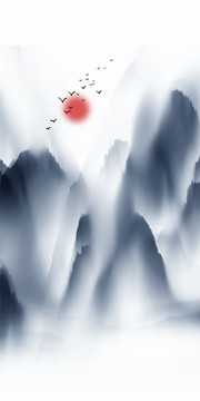 水墨山水畫