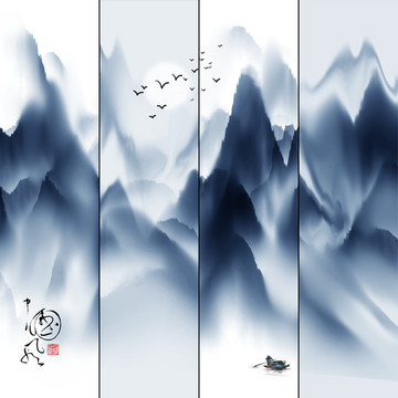 水墨山水畫3