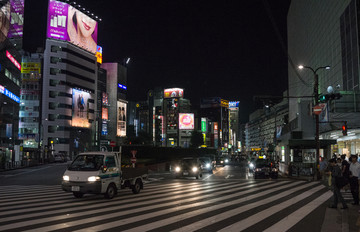 日本街景日本新宿夜景