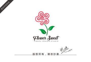 花纹花logo