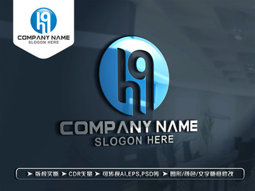 HQ字母LOGO設(shè)計(jì)