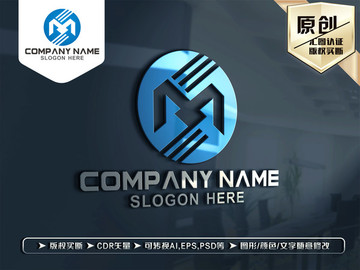 M字母標(biāo)志LOGO設(shè)計