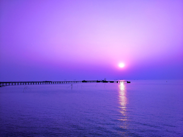 海上日落