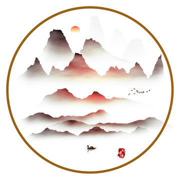 山水墨畫(huà)