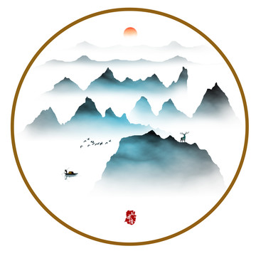 山水墨畫(huà)
