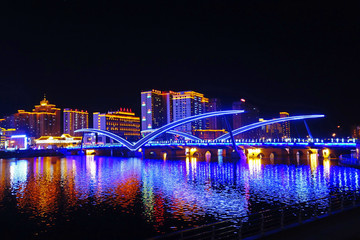 延吉大桥灯光夜景