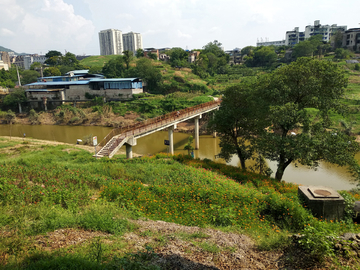 重庆花溪河畔风景