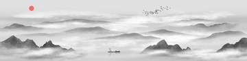 巨幅山水畫