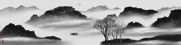 巨型山水畫