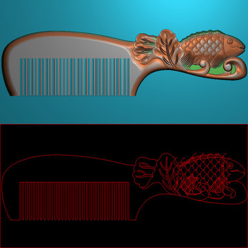 鯉魚(yú)梳子