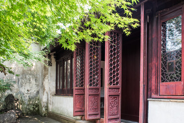 江南园林古建筑门窗