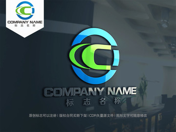 C字母logo设计