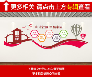 五好社區(qū)文化墻