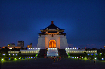 台北中正纪念堂夜景