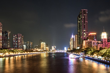 珠江夜景灯光