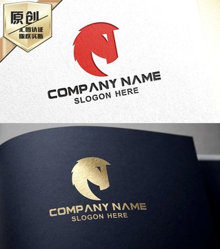 马烈马猎头LOGO设计