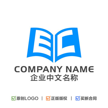 字母EC教育机构LOGO