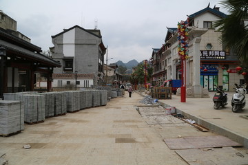 施工中的荔波县城