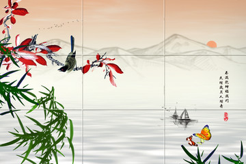 中國(guó)風(fēng)富貴花開(kāi)