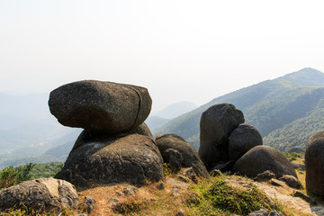 浦北五皇山地质公园巨石