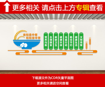 食堂文化墻