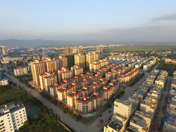 宁明县城航拍