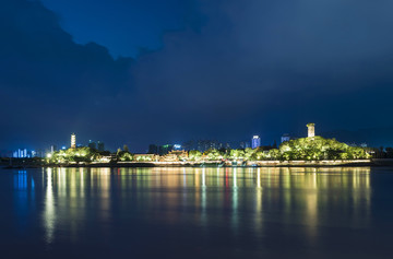 江心屿夜景