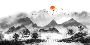 水墨山水