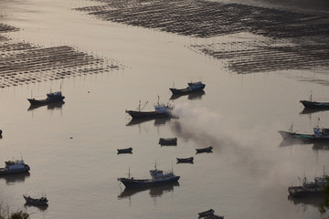 海岛晚霞