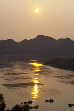 海岛晚霞