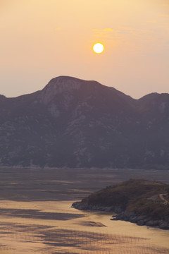 海岛晚霞