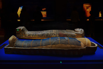 古埃及木乃伊及棺盖
