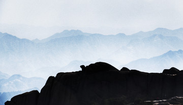 水墨黄山风光